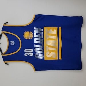 NBA Golden State Warriors Golden State Blue & Yellow Tank Top (READ Flaws)  XL